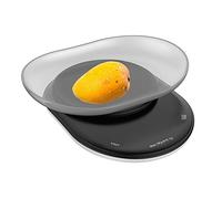 MbeLLO Balance de cuisine numérique, balance électronique, 5 kg, balance de cuisine électronique avec bol (précision : 1 g, charge nominale : 500 g)