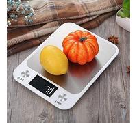 MbeLLO Balance de cuisine numérique, balance électronique, balance de 10 kg/5 kg, outil de mesure, balance électronique numérique mince à écran LCD (couleur : blanc, capacité de charge : 5 kg