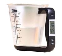 MbeLLO Balance de cuisine numérique, balance électronique, tasse à mesurer Balance de cuisine Balance numérique Balance outil électronique Balance avec affichage LCD Température (couleur : noir)