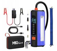 MBG line® Booster Batterie Voiture 1000A - Compresseur, Gonfleur Pneu - Démarreur batterievoiture Diesel 3.0L/Essence 4.0L - Power Bank Portable - Lampe LED Accessoires Auto