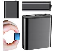 MBG line® Mini Enregistreur Vocal Q8 | Dispositif d'Enregistrement Audio 16 Go | Dictaphone avec Activation Vocale, Audio HD 1536kbps, Aimant Intégré & Réduction de Bruit