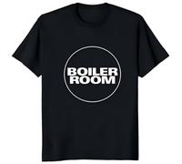 MBGHtfdr33 Boiler Room DJ Techno Boiler Letter Printed T-Shirt Black M
