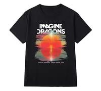 MBGHtfdr33 Imagine Dragons Concert Support Around Loom The Same T-Shirt Black 3XL