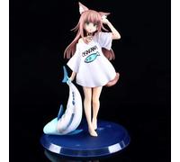 MBGKFNDP Hantai Anime Girl Figure 23 cm Édition limitée Anime Japonais Tête d'or My Cat is A Kawaii Girl Belle figurine d'anime Modèle Jouet PVC Changement de visage Statue Ornement Statue Cadeau