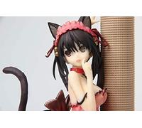 MBGKFNDP Hantai Anime Girl Figure 24,5 cm Anime Dating Competition Tokisaki Kurumi Cat Girl PVC Personnages Modèle Décoration de bureau Fille Adulte Jouet Figurer Cadeaux Édition limitée
