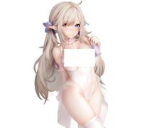 MBGKFNDP jtsgwop Figurines jtsgwop - Elfe blanc pur - Décoration d'intérieur - Figurines de collection - Poupées de collection - Vêtements amovibles - 25 cm (poitrine doux) (avec base)