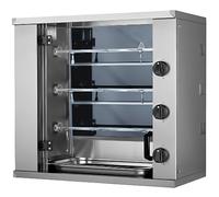 MBH - Mini rôtissoire électrique industrielle à 2,3,4 épées pour hôtellerie. Four grill professionnel de petite taille pour 6, 9,12 poulets, fabriqué en Espagne (3 épées)