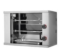 MBH - Mini rôtissoire électrique industrielle à 2,3,4 épées pour hôtellerie. Four grill professionnel de petite taille pour 6, 9,12 poulets, fabriqué en Espagne (2 épées)
