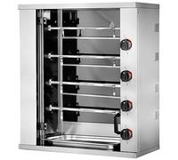 MBH - Mini rôtissoire électrique industrielle à 2,3,4 épées pour hôtellerie. Four grill professionnel de petite taille pour 6, 9,12 poulets, fabriqué en Espagne (4 épées)