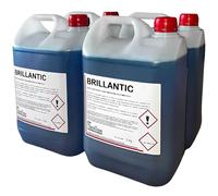 MBH - Pack de 4 Bidons de Liquide de Rinçage BRILLANTIC pour Lave-vaisselle Automatiques. Additif de Rinçage Professionnel pour Hôtellerie avec Brillance et Séchage Rapide (4x5 kg)