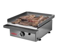 MBH - Plancha à gaz professionnelle 400x400 mm pour la restauration. Plaque à snacker en acier laminé pour bar, restaurant.