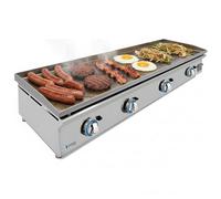 MBH - Plancha professionnelle à gaz LUX WORLDMAI de 120 cm en acier laminé pour la restauration. Fry top avec structure en inox pour cuisine professionnelle de bar et restaurant.