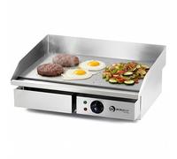 MBH - Plaque électrique industrielle WORLDMAI 55 cm avec base en acier inoxydable pour l'hôtellerie. Plaque de cuisson professionnelle pour cuisine de bar et restaurant.