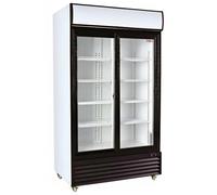 MBH - Réfrigérateur avec présentoir à double porte vitrée