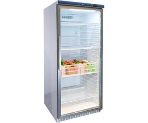 MBH - Réfrigérateur vertical GN 2/1 INOX avec porte vitrée pour la restauration. Réfrigérateur industriel d'exposition 600 litres en acier inoxydable pour restaurant - MADE IN SPAIN