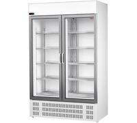MBH - Réfrigérateur vertical POTENCIADA double porte en verre pour l’hôtellerie. Réfrigérateur présentoir réfrigéré deux portes battantes pour la restauration.