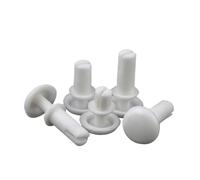 MBHHU 30 Rivets en Nylon Blanc à Bouton-Poussoir, Rivets en Plastique R2024-R6080 (R4100-30 pièces)(R3550-30pcs)