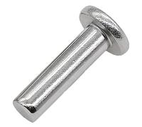 MBHHU Rivets à tête Plate, Rivets Solides, diamètre Lisse, métriques, à Percussion, ne Tombent Pas(M5 x 30mm)