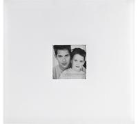 Mbi Fashion Fabric Album De Scrapbooking Avec Ouverture Photo Blanc 31,75 X 2,54 X 34,29 Cm