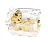 Mbiyhggta Clear Hamster Cage, Hamster Cage | Habitat Transparent la Bonne cloison dans la Cage du Petit Hamster pour l'observation optimale des Animaux de Compagnie - Accessoires DE Peau Maisonne