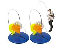 Mbiyhgta 2pcs Drapeaux De Pêche sur Glace pour Plateforme De Pêche Automatique - Drapeau Orange De Plate-Forme De Pêche Détachable, Accessoires Portatifs De Pêche sur Glace