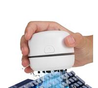 Mbiyhgta Aspirateur de Table - Mini dépoussiéreur de Bureau, 13500tr/min Aspiration puissante, Rechargeable USB, brosses Nylon pour Clavier et copeaux de Crayon, Compact pour Bureau et Maison, 2026