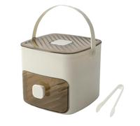 Mbiyhgta Bays de glace pour congélateur, moules de glace pour cocktails | Boîte à double couche portable pour le cube effrayant | Plateau de rangement à glace antiadhésif avec poignée pour la fête, la