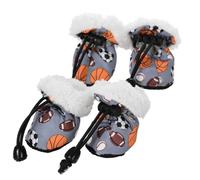 Mbiyhgta Bottes en pour Chiots | Chaussures Chaudes de Protection d'extérieur, Bottes Polaires pour Chiens, 4 pièces,Accessoires d'extérieur pour Chiots pour Doberman Pinscher, Caniche, Berger