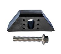 Mbiyhgta Boulon De Bride De Batterie - Fixation en Acier, Support Base PP Amortisseur, Taille 7,3x4,5x2cm 2,87x1,77x0,79 Pouces, Attache en Acier Inoxydable - pour Batterie Auto & Moteur