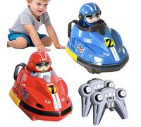 Mbiyhgta Bumper Car - Télécommande Sin Spin Car, Véhicule de Jouet de Pare-Chocs électrique | Voiture de Cascadeur à 360 degrés, Double Promenade à télécommande de Joystick sur Jouet, Jeu de Voiture