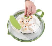 Mbiyhgta Couvre-Plat Micro-Ondes - Garde Anti Éclaboussure, Protecteur Chauffage 26x10cm Unité, Capot Cuisine Ventilé Transparent, Écran Vapeur Résine PC Masse 570g | Couvercle pour Étudiants & Chefs