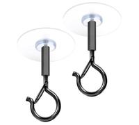 Mbiyhgta Crochet De Plafond Sans Trou - Perçage | Cintre Sécurité Auto-adhésif 2 Pièces,Crochets Muraux Coupe-vent Pour Bandes Lumineuses LED, Bannières, Petites Lumières