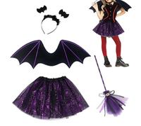 Mbiyhgta de chauve-souris - de chauve-souris pour, costumes d'Halloween Girls | Halloween Girls Vampire Gothic Evil Countess Dress Deluxe Tenues, Bat Wing Jumps Cuit Suit Raier