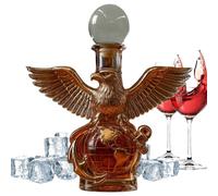 MBIYHGTA - Decanteur de en verre sans plomb, cadeau décanteur de noble | Classic Crystal Bottle Table Decoration Solution Beverage Reserves Style - Présentation de la culture de barr