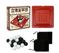 Mbiyhgta Ensemble De Jeu D'Échecs | Puzzle de Stratégie Pyramide 3D | Jeu de Logique d'Échecs - pour Garçons Et À Partir De 3 Ans pour La Maison Table Basse Salle De Classe Fête Soirée Familiale Parc