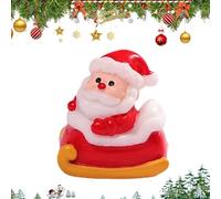 Mbiyhgta Figurines Miniatures du Père Noël,Décoration de Bureau Miniature pour Noël - Ornement Collectionnable du Père pour Table de Chevet Cuisine Salle à Manger Tableau de Bord Jardin