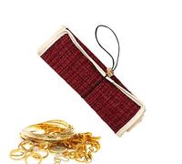 Mbiyhgta Jewelry Organizer for Travel - Compact Case with Separate Pouches, Secure Zippered Storage for Bracelets Rings Watches Earrings Brooches | Suitcase Handbag Storage Solution for Women