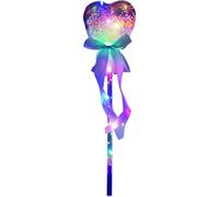 Mbiyhgta Lumineuse À LED - Bâton De Princesse Féerique, Accessoire De Costume pour, Magique Portative avec Lumière LED Colorée Et Finition Lisse | Costume De Princesse pour Filles, Je
