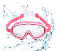 Mbiyhgta Lunettes Natation Enfant - Bord Silicone Élastique, Lentille Antibuée Claire Vision, Protection Vue Rayons, Pont Nez Flexible PU | Lunette Aquatique pour Garçons & Filles