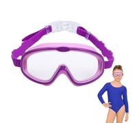 Mbiyhgta Lunettes Natation Enfant - Bord Silicone Élastique, Lentille Antibuée Claire Vision, Protection Vue Rayons, Pont Nez Flexible PU | Lunette Aquatique pour Garçons & Filles