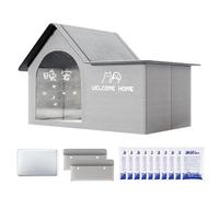 Mbiyhgta Maison Rafraîchissante pour Chat - Niche Rafraîchissante pour Chien Pliable avec Sacs De Glace,Maison Glacée Confortable, Nid Spacieux Rafraîchissant pour Climat Chaud Chiots et Chats Grands