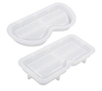 Mbiyhgta Moule en silicone pour plateau, moules en résine réutilisables, moule en silicone composé de Sifür Porte-lunettes - Forme créative, moule à assiettes, moule de moulage en résine de silicone