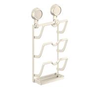 Mbiyhgta Organisateur de couvercle en pot -pot Decoration -Orghanizer -Rack d'une forte tasse d'aspiration avec 3 -TIER | Économie de rangement de l'espace Organisation de cuisine pour le -mange