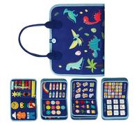 Mbiyhgta Planches en - Livre sensoriel pour Jouets d'apprentissage en, visuel coloré, Dimensions 23 x 28 x 3 cm + échelle de Poids 380 g, Textile en éducatif Doux - pour la Pratique de l'h