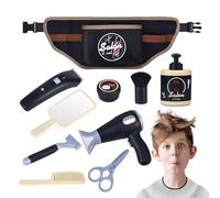 Mbiyhgta Playset de Salon de Coiffure pour - Outils de Style, kit de beauté Jouet | Station de Salon réaliste avec Ciseaux de brosses Miroir et sèche-Linge, Jeu de Jeu interactif créé pour Les