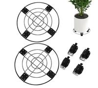 Mbiyhgta Porte avec Roues - 2X Charges de Chariot à Chargement de Chargement, Plateau en Pot à Fleurs avec Roues pour Balcon, Jardin, Chambre à Coucher, Salon