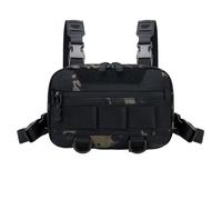 Mbiyhgta Sac de poitrine de chasse, sac de pêche étanche avec système de distribution de la pression de grande capacité et pour accessoires, rangement pour téléphone portable, mouchoirs, lunettes de