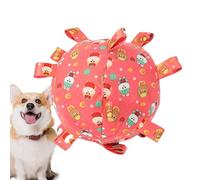 Mbiyhgta Soccer Ball Dog Toy with Straps,Indestructible Dog Toy - Dog Toy Ball with Straps, Chew Toys Ball | Soccer Ball Toy, Toy with Straps, Durable Dog Water Balls for Small Medium Breed,