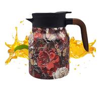Mbiyhgta Vintage théière, thé à thé isolé: les théières vintage sont une bouilloire à thé -floal en acier inoxydable, 1000 ml de théâtre : les théières vintage sont faites avec un motif de fleurs fa
