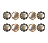 MBKSTCGDC Lot de 10 diaphragmes de rechange de 99,2 mm pour fil plat en aluminium pur 2445 2445J 2440J 2441J 16 ohms (16 ohm)